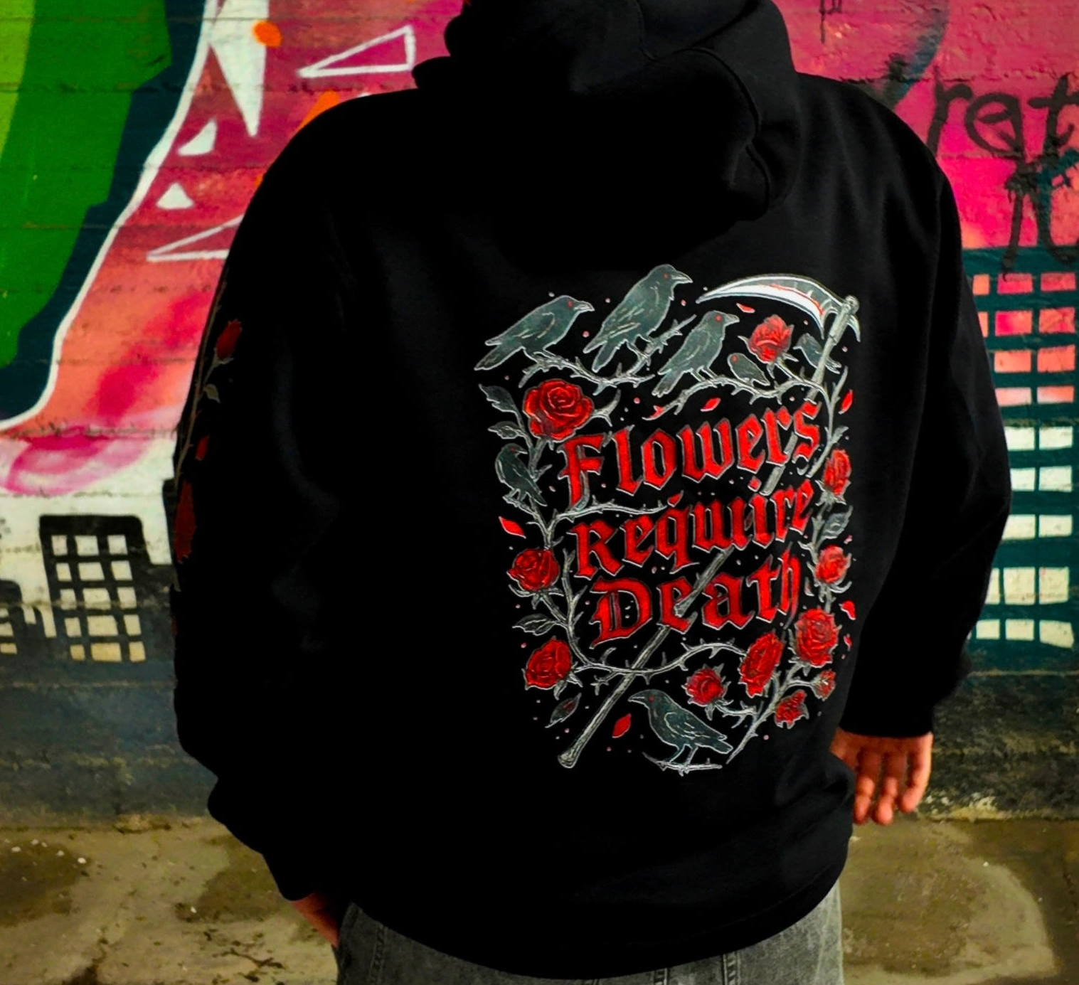 Flowers Require Death hoodie